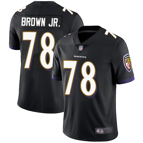 Baltimore Ravens Limited Black Men Orlando Brown Jr. Alternate Jersey NFL Football #78 Vapor Untouchable